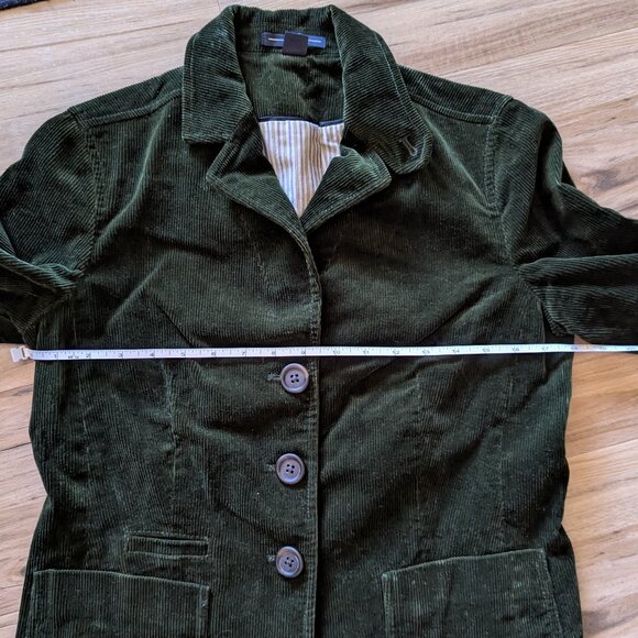 Gap Green Velvet Corduroy Blazer Sport Coat, 6 - Picture 5 of 6